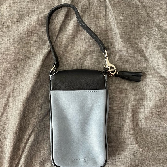 Small Coach cell phone bag with toggle clasp - gently used - Picture 2 of 8